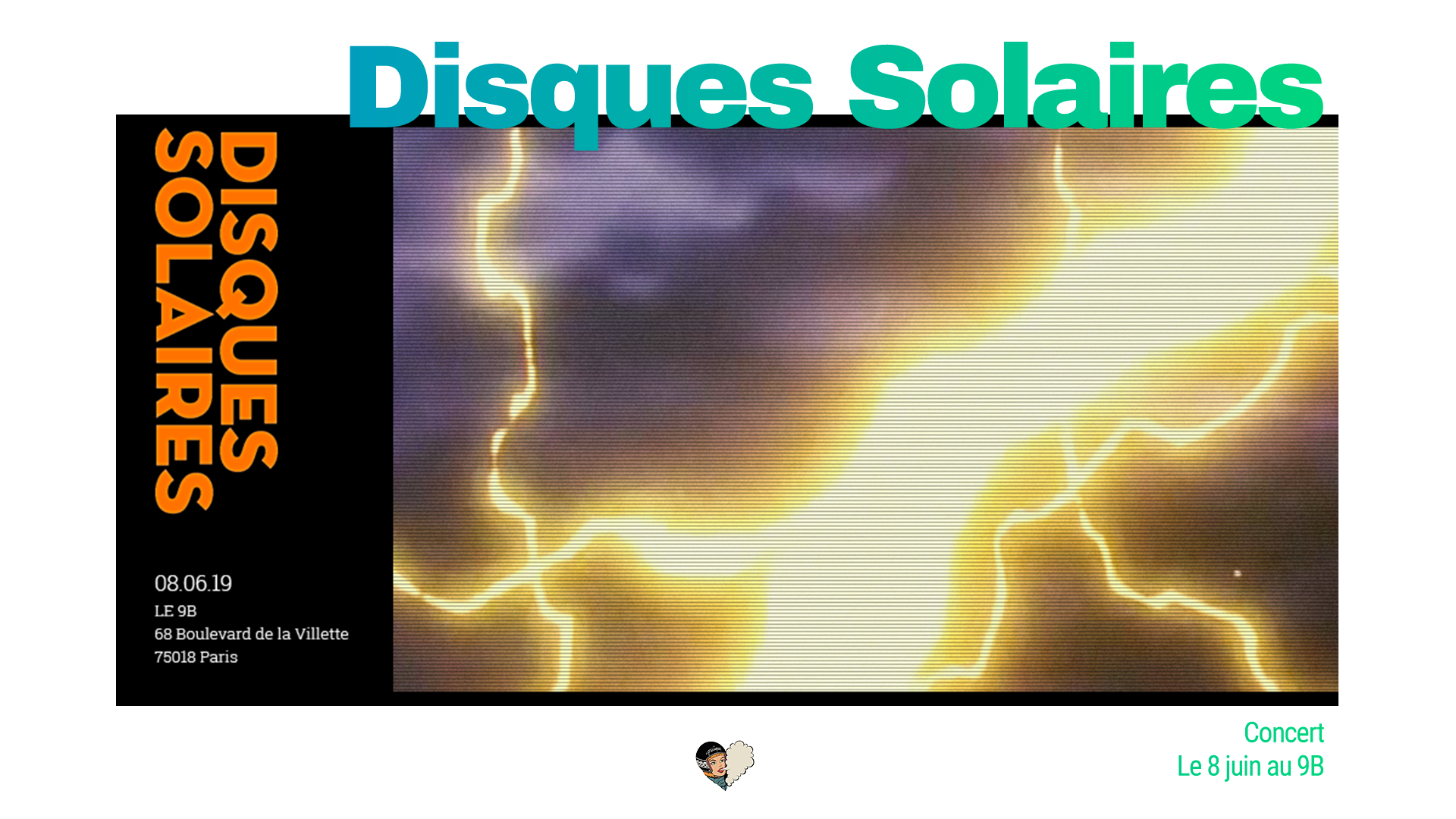 Disque Solaires en concert au 9B le 8 juin