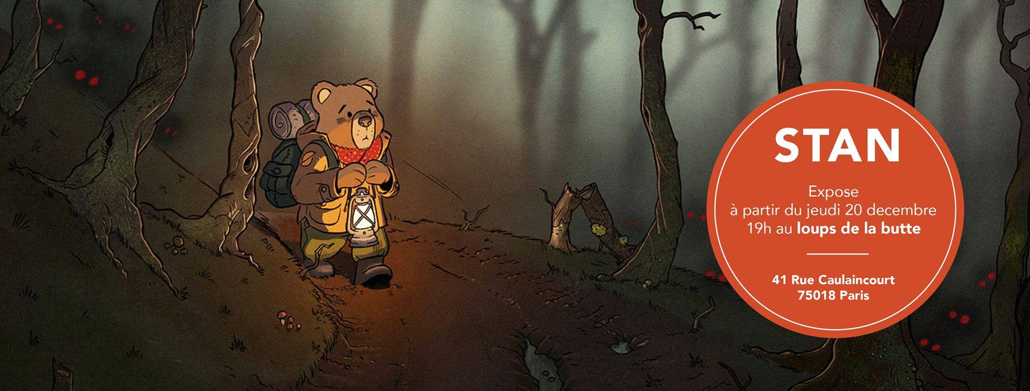 Stan expose aux Loups de la Butte